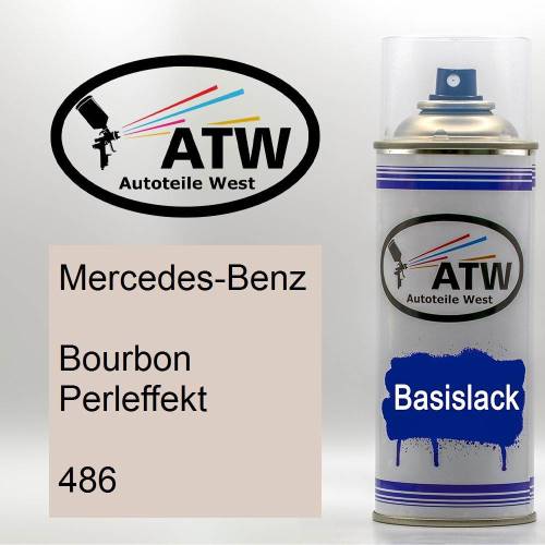 Mercedes-Benz, Bourbon Perleffekt, 486: 400ml Sprühdose, von ATW Autoteile West.